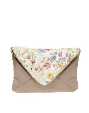 Image 1 of Max C London Floral Panel Clutch Bag