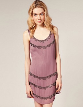 Image 1 of A|Wear Dress With Scallop Hem