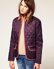 Barbour Quilted Jacket with Vintage Cord Collar