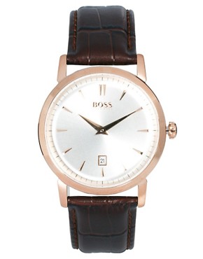 Image 1 of Boss by Hugo Boss Brown Leather Watch