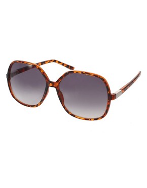 Image 1 of ASOS Oversized '70s Tortoise Sunglasses