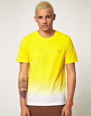 Image 1 of Lacoste Live! Slim Fit Bleached Out T-Shirt