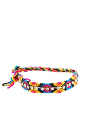 Image 1 - ASOS - Bracelet de l'amitié multicolore avec strass