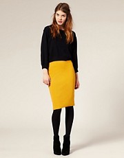 ASOS Ribbed Jersey Pencil Skirt