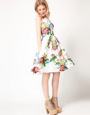 Image 4 of French Connection Floral 50's Dress