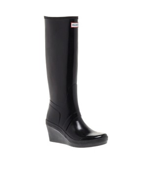 Image 1 of Hunter Melrose Tall Wedge Wellington Boots
