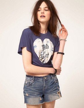 Image 1 of Wildfox Wild At Heart Tie Front T-Shirt