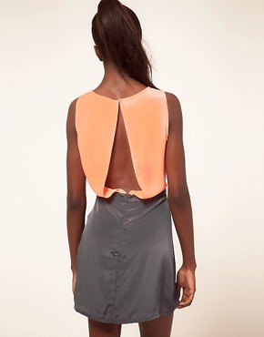 Image 1 of Vero Moda Contrast Open Back Dress