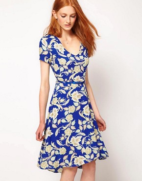 Image 1 of Warehouse Paisley Dress