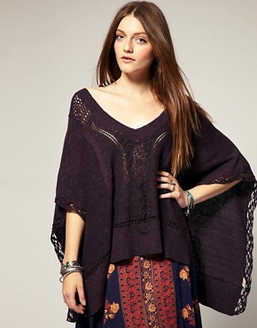 Image 1 of Free People Pointelle Poncho Top