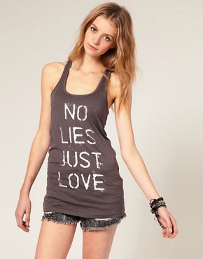 Image 1 of ASOS 'No Lies Just Love' Tank