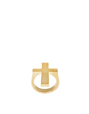 Image 1 of ASOS Metal Cross Ring