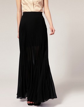 Image 4 of ASOS Pleated Maxi Skirt