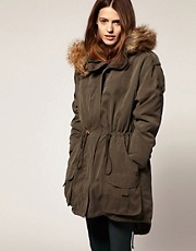ASOS Parka With Oversized Quilted Lining