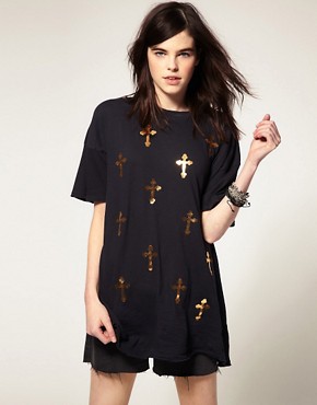 Image 1 of Wildfox All Over Crosses Tee