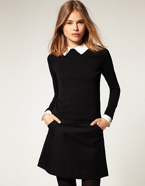 Image 1 of ASOS Jumper With Lace Collar