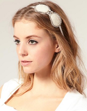 Image 1 of Oasis Pearl Bow Hair Band