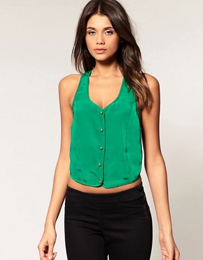 Image 2 of ASOS Vest with Cross Back