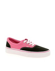 Vans Coloured Pink/ Black Lace Up Trainers