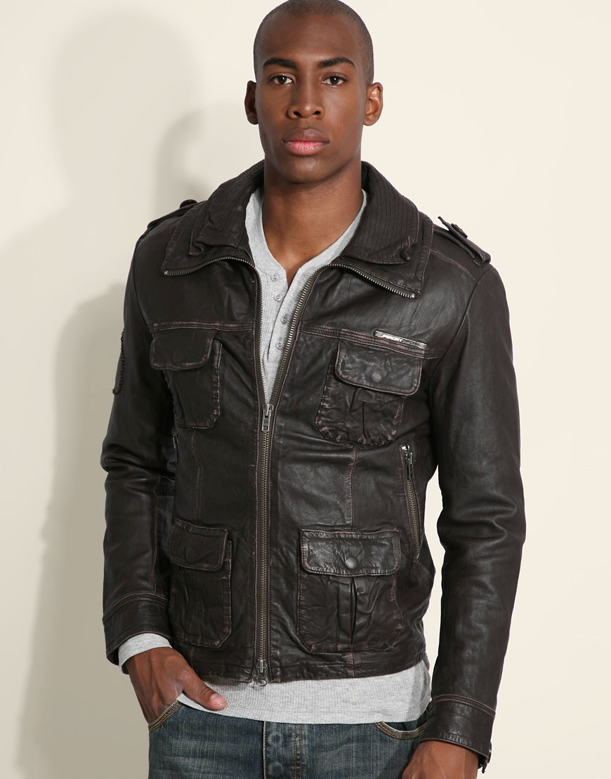 superdry brad leather jacket 