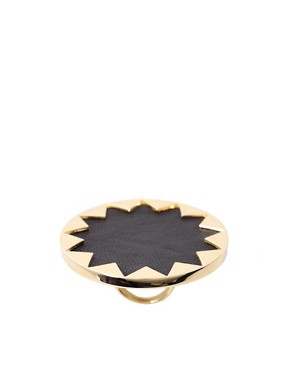 Image 1 of House Of Harlow 1960 14ct Yellow Gold Plated Sunburst Cocktail Ring