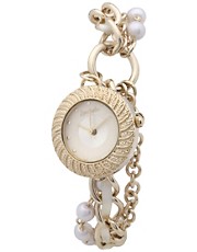Accessorize − Goldene Uhr mit diversen Amuletten