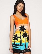 ASOS Sequin Sunset Vest Dress as seen on Katy Perry