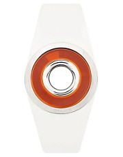 Philip Starck White Silicone Strap Watch