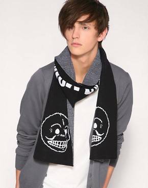 Image 1 of Cheap Monday Stefan Skull Scarf