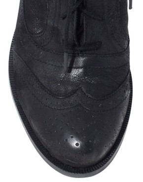 Image 1 of ASOS AIDEN Leather Lace Up Brogue Boots