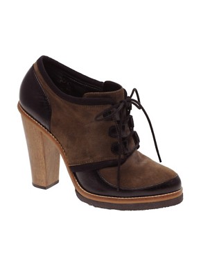 Image 1 of ASOS TAMARA Wood Heel Shoe Boots