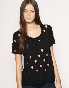 Image 1 of A.Y. Not Dead Heart Cut Out T-Shirt