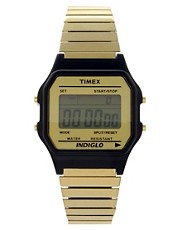 Timex 80 Gold & Black Disco Watch