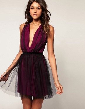 Image 1 of ASOS Party Dress in Mesh