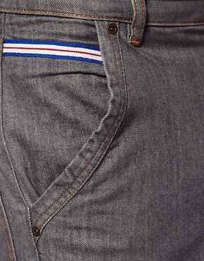 Supremebeing Carrot Fit Washed Blue Tape Jeans 38  