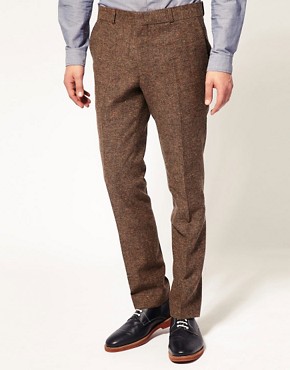 ASOS Slim Fit Tweed Suit Trousers